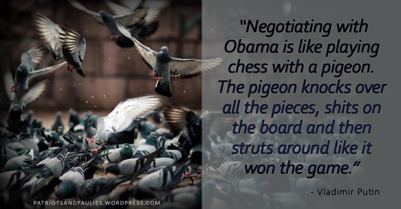 Putin compares Obama to a pigeon